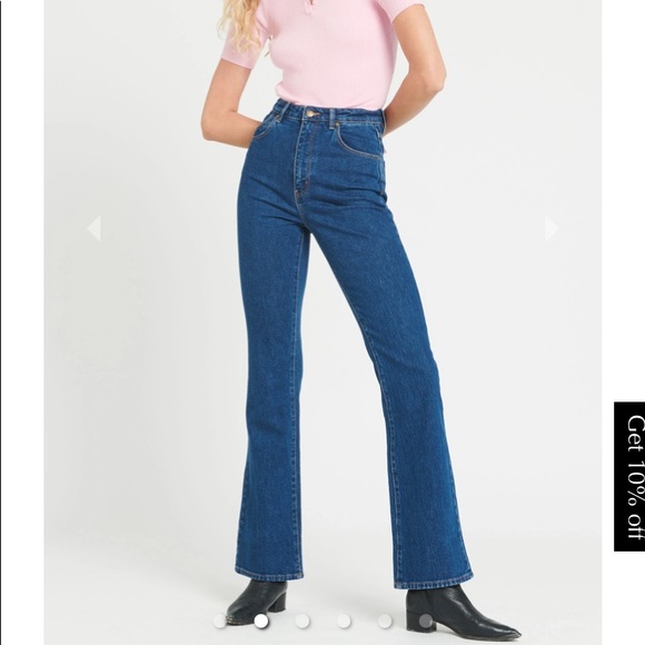 dusters bootcut eco ruby blue jeans from rolla’s - Picture 2 of 4